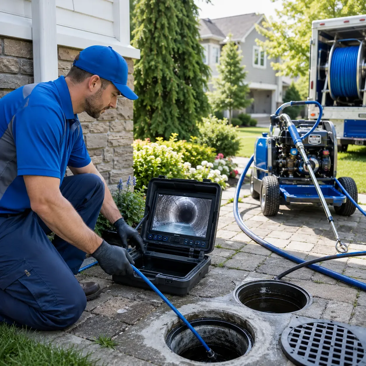 Outdoor drain cleaning professionals serving Stow, MA
